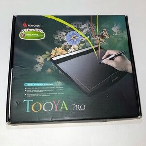 Pre-Owned Tooya Pro Professional Graphic Tablet Adobe Elements 7 Slim USB W/ Pen